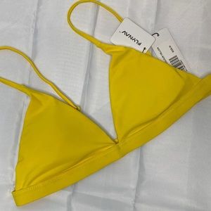 FlyNav Yellow Triangle Bikini top
